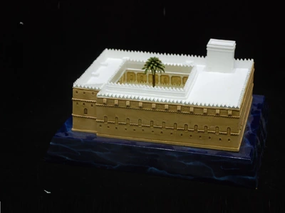 Miniature model of the traditional palace